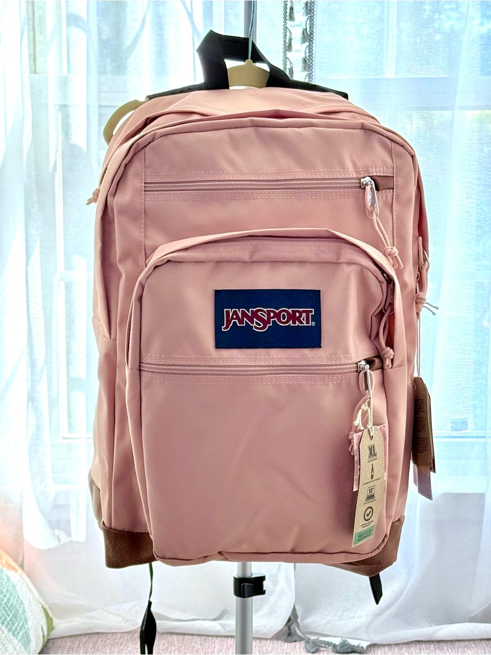 Jansport - Cool Student - Pink Travel Backpack with Front Pocket - New!